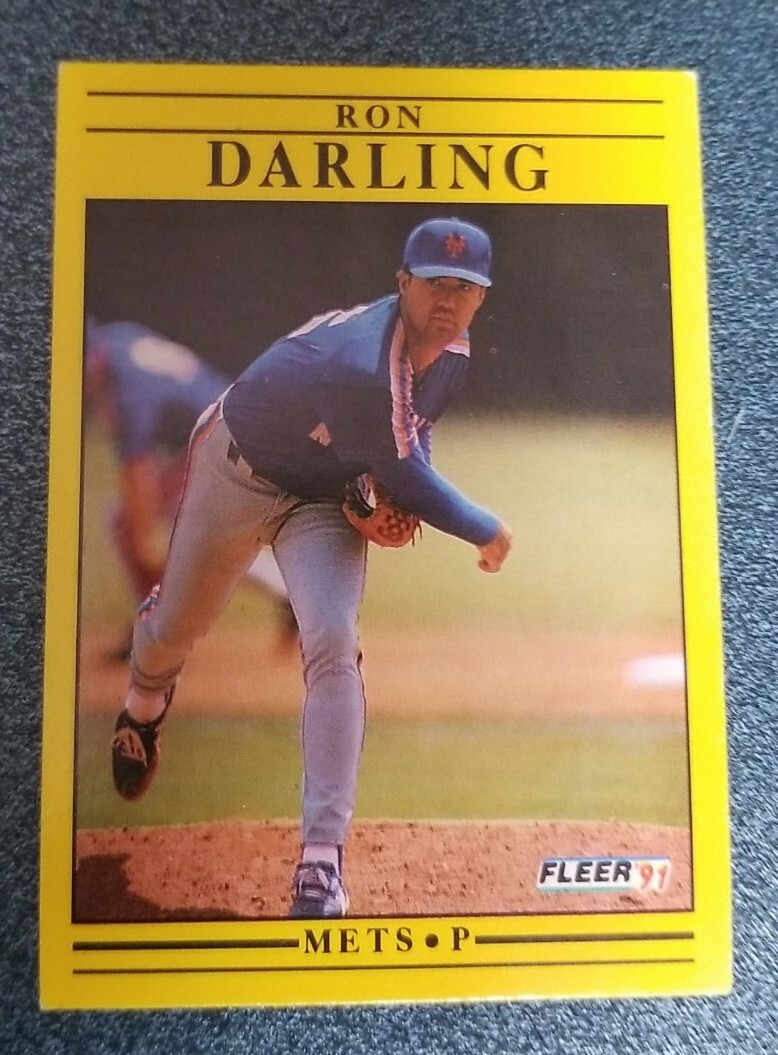 1991 Fleer New York Mets Baseball Card #144 Ron Darling | eBay