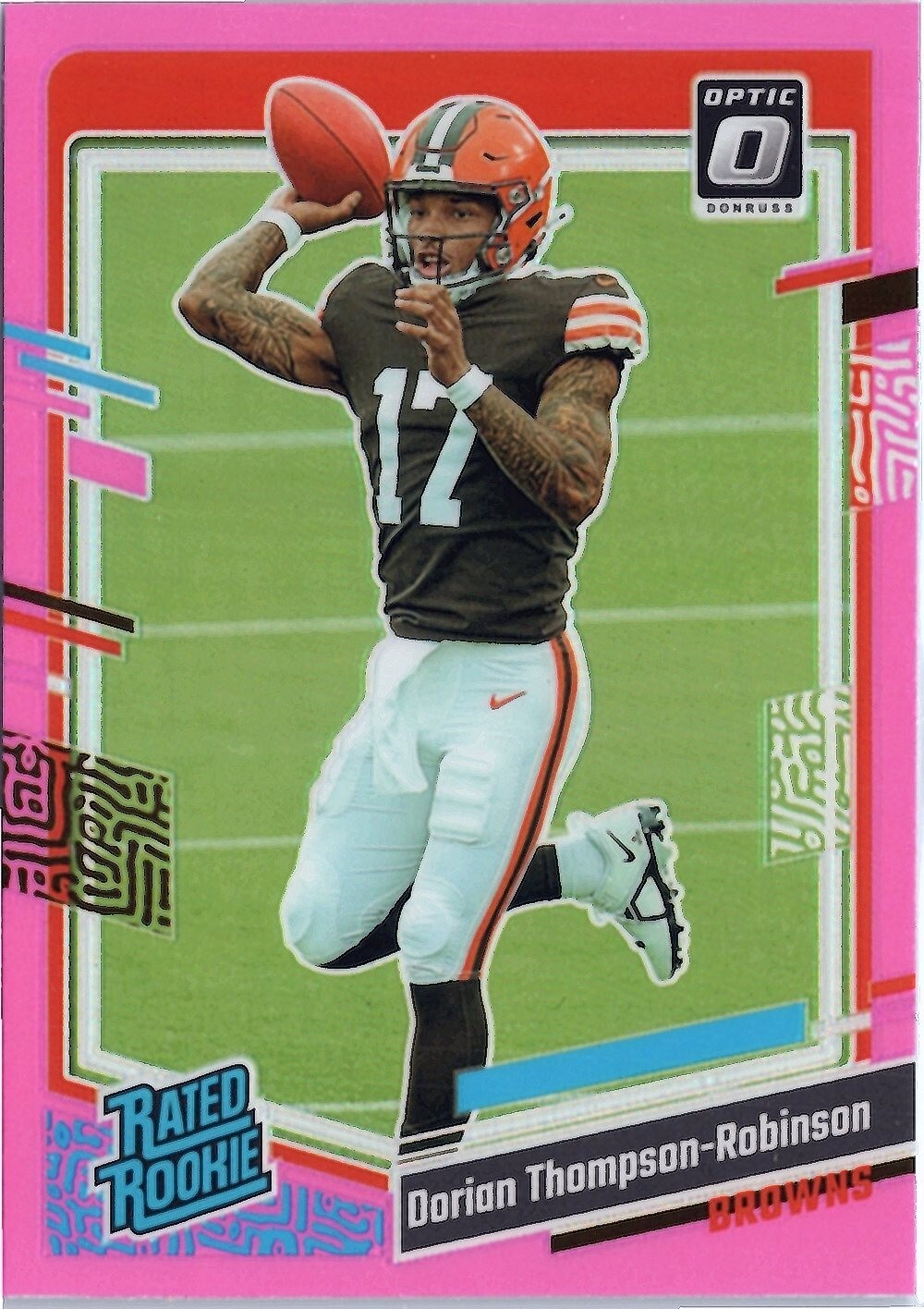 2023 Panini Donruss Optic - Rated Rookie Pink #225 Dorian Thompson-Robinson (RC)