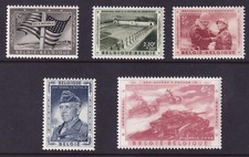 Belgium - 1957 Mint General Patton Set, Scott #B606-10, CV $22