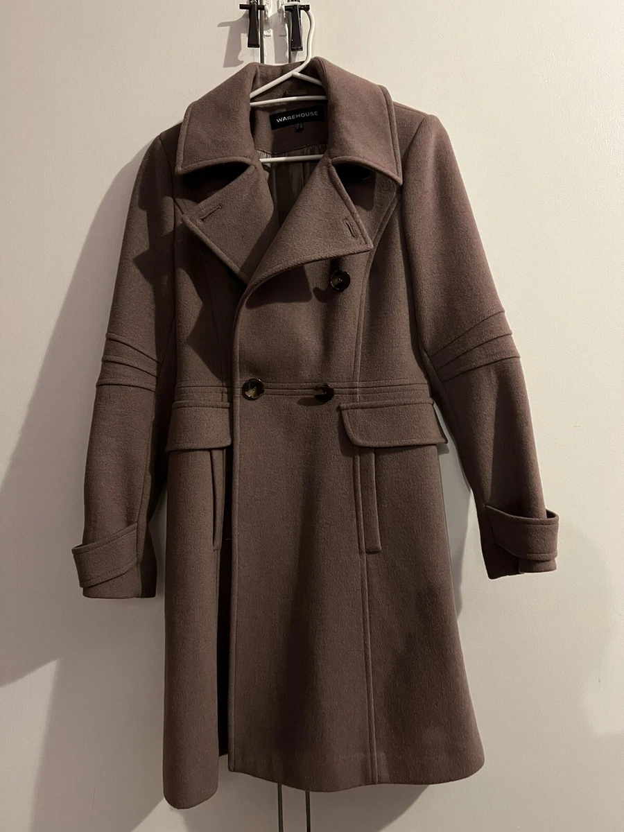 Warehouse single breasted shop coat tan
