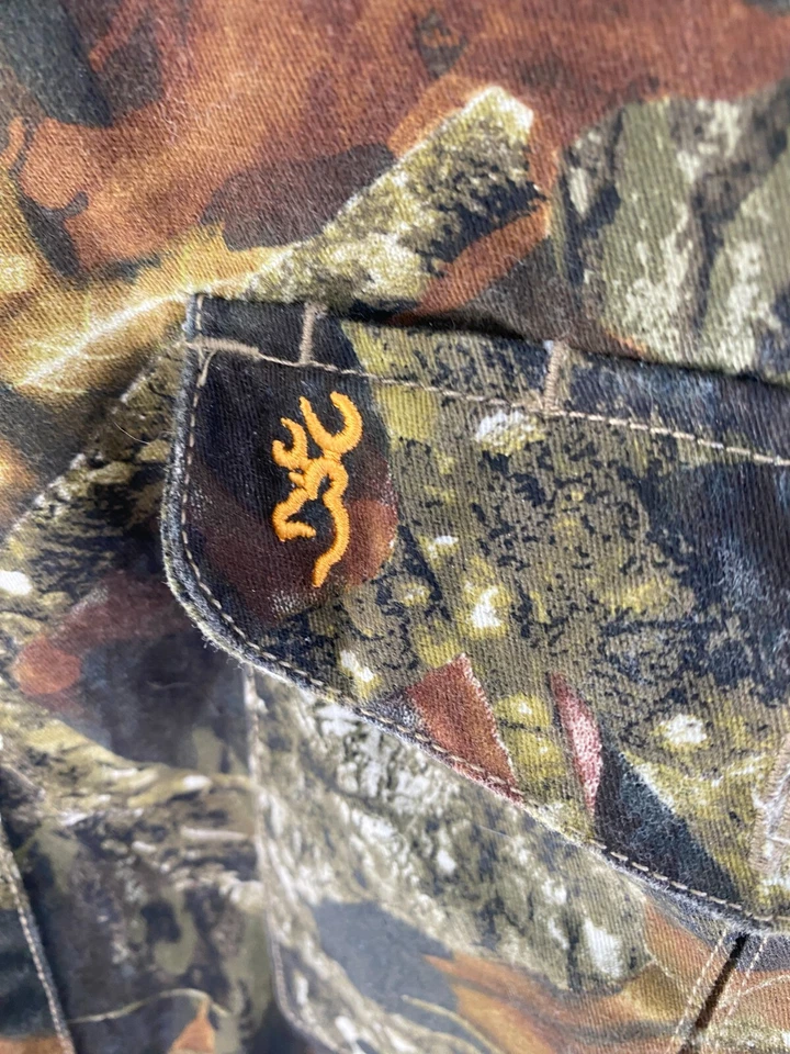 Browning Button Up Shirt Mens Size XL Long Sleeve Mens Camouflage - Image 2 of 4