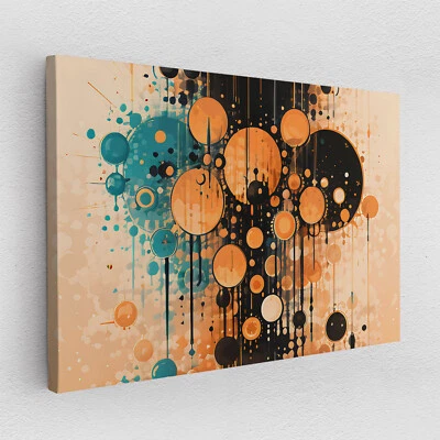 Leinwandbild Poster Acryl Glas Pop-Art Farbe Kreise moderne Kunst Gemälde - Bild 1 von 4