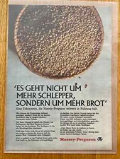 Massey-Ferguson Schlepper Traktor Oldtimer Original 1966 Vintage Werbung Reklame