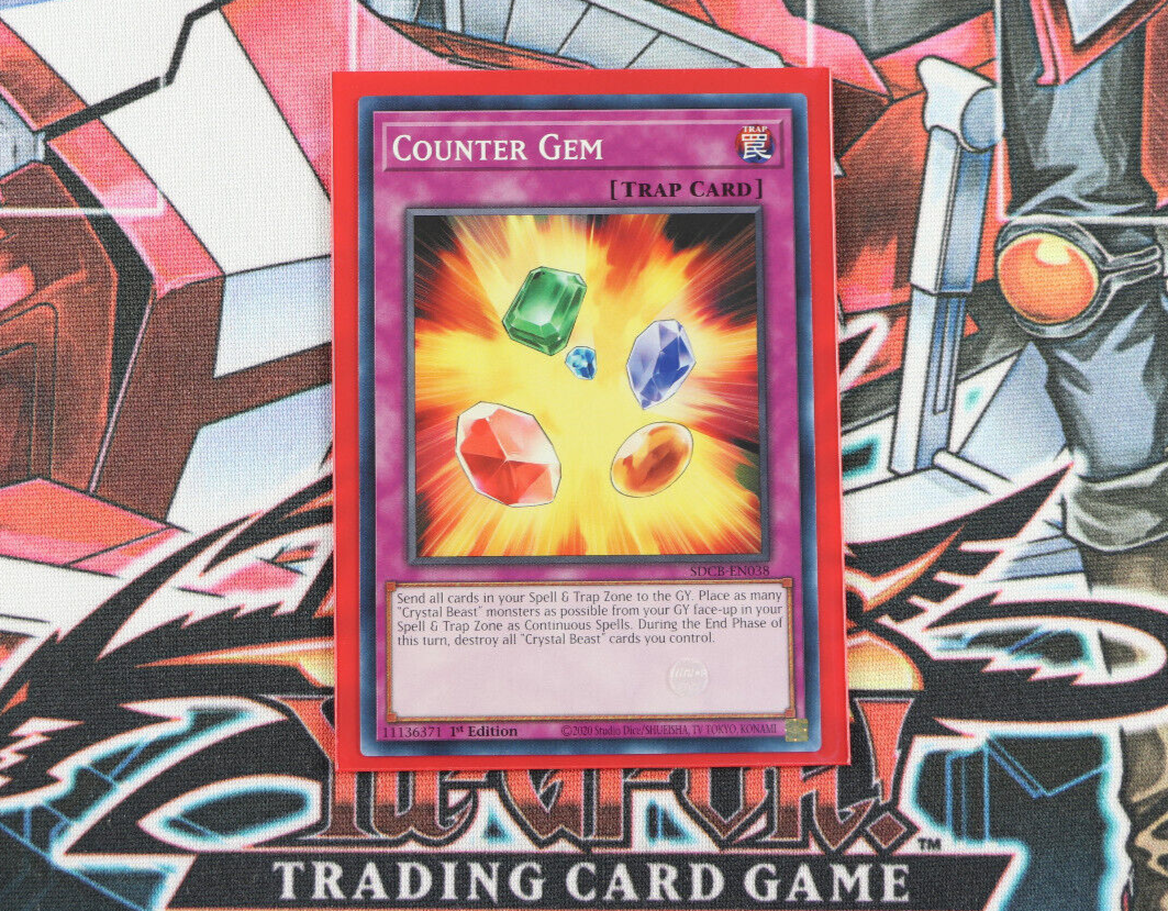 YuGiOh Trap Card Counter Gem SDCB-EN038 1st Edition Common | eBay