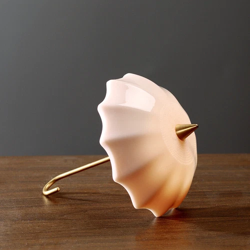 Creative Filter Net Porcelain Umbrella Design Ceramic Strainer To Filter Tea New - Picture 9 of 20
