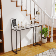 Konsolentisch Weiß Sofa Eingangsbereich Flurmöbel Flurtisch Empfangszimmer Gold