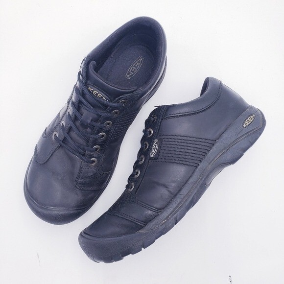 Scarpa da trekking Keen uomo Austin bassa impermeabile pelle nera taglia 11 5