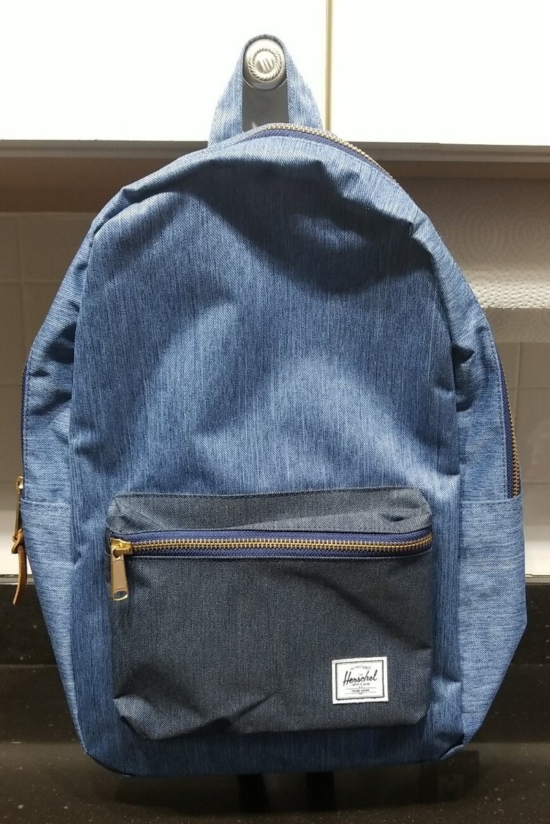 herschel backpack dark chambray crosshatch Pop Quiz Backpack in Chambray Crosshatch by Herschel Supply Co. Blue
