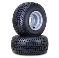 2 WANDA Golf Cart Tire Wheel Assembly 215/60-8 4-Ply w/5 Lugs on 4.5" Silver Rim