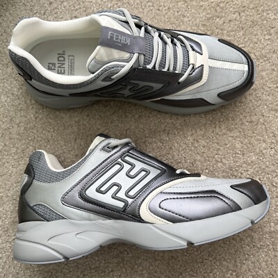 Fendi Faster Trainer Low Grey 9UK 10US