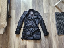 Mexx Water-resistant Black Sz 0 Trench Coat Jacket