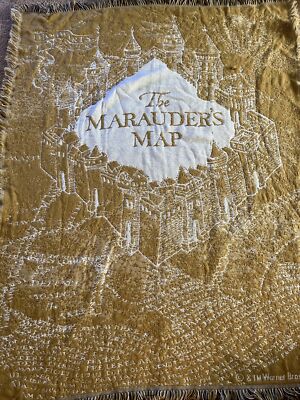 Crochet Blanket Pattern Marauders Map Throw Harry Potter
