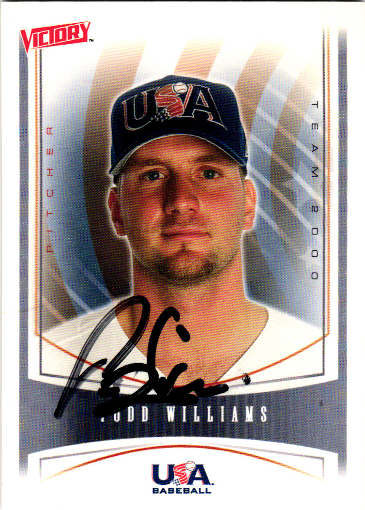 2000 Upper Deck Victory Team USA #454 Todd Williams Signed