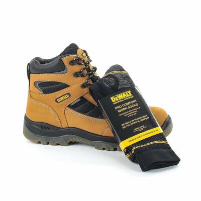 DeWalt Harwich wasserdichte Sicherheit Wanderer Arbeitsstiefel KOSTENLOSE SOCKEN VERKAUFSPREIS