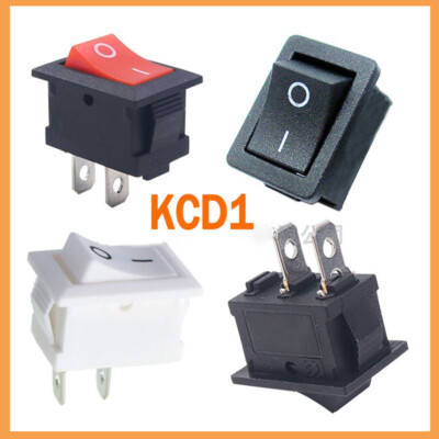 On/Off Rectangular Rocker Switch 2 Pin 2 Position 6A / 250V