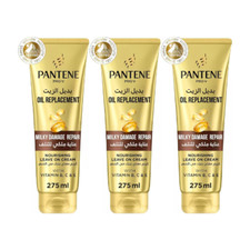 3X Pantene Pro V Oil Replacement Milky Damage Repair Nourishing Leave In 275 ml