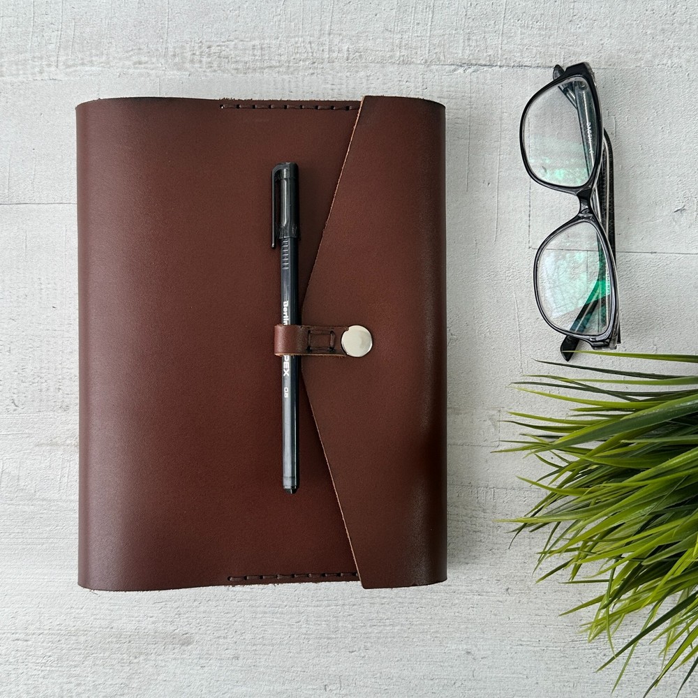 Rustic Whiskey Leather Travel Journal and Notebook for Writing