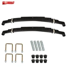 (Set of 2) Heavy Duty Rear 4 Leaf Springs FOR EZ-GO TXT 1995-2013 Golf Cart