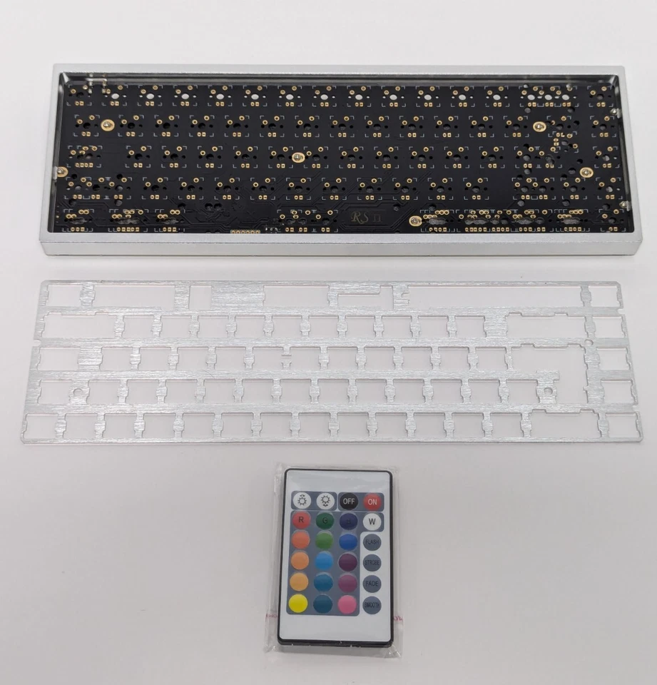 Drop X RED SCARF II+ VER.C 68-KEY CUSTOM KEYBOARD KIT, SILVER CASE, BLACK FEET, - Image 2 of 4