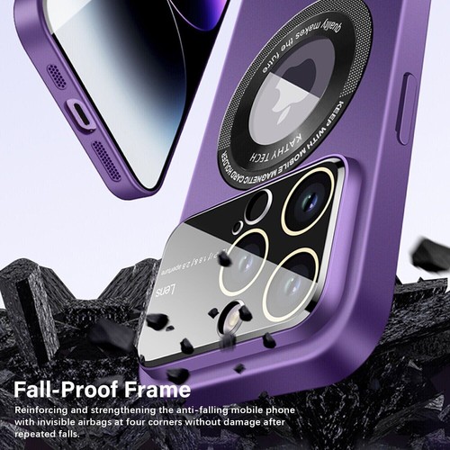 NEW iPhone 15 15 Pro Max MagSafe Case Glass Lens Protector Window Matte Cover - 第 13/18 張圖片