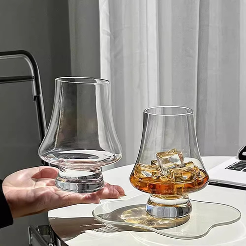 2 Pcs Crystal Glass Whiskey Cup 250ml Clear Drinking Glasses Scotch Wine Liquor - Picture 9 of 11