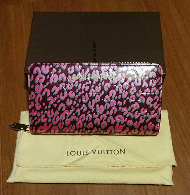 Louis Vuitton Long Wallet Leopard Pattern Pink Rare
