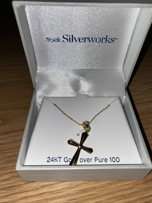 Belk silverworks 24 KT over pure 100 Necklace 
