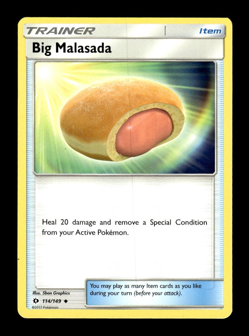 Pokemon Sun & Moon Base Set Uncommon Big Malasada #114