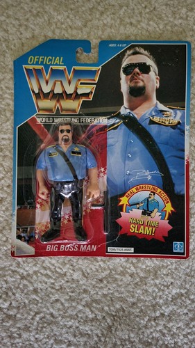 Vintage WWF Hasbro Series 1 Big Boss Man MOC Wrest...