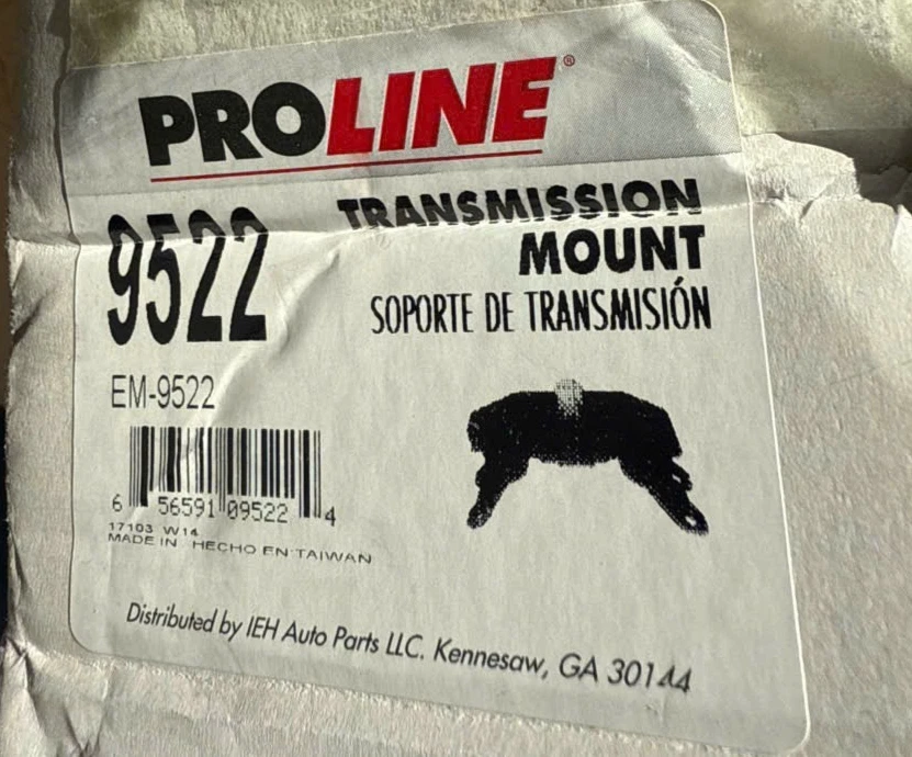 9522 Automatic Transmission Mount Rear For 07-20 Toyota Sequoia Tundra - Image 2 of 2