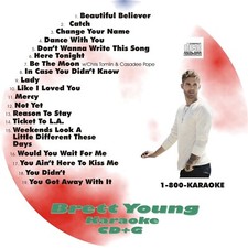 CUSTOM KARAOKE BRETT YOUNG 19 GREAT SONG cdg CD G IN CASE YOU DIDN'T KNOW MORE
