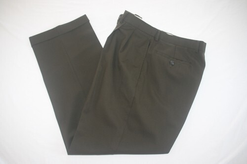Pantalón de vestir Ralph Lauren Total Comfort de lana para hombre 34x30 marrón NUEVO - Imagen 1 de 3