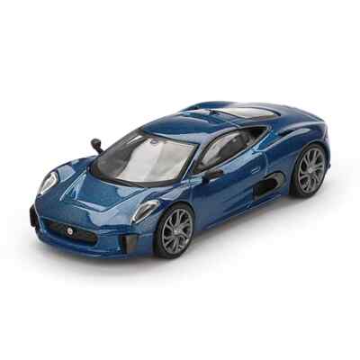 Mini GT 1:64 Diecast Model Car Jaguar C-X75 Blue #884