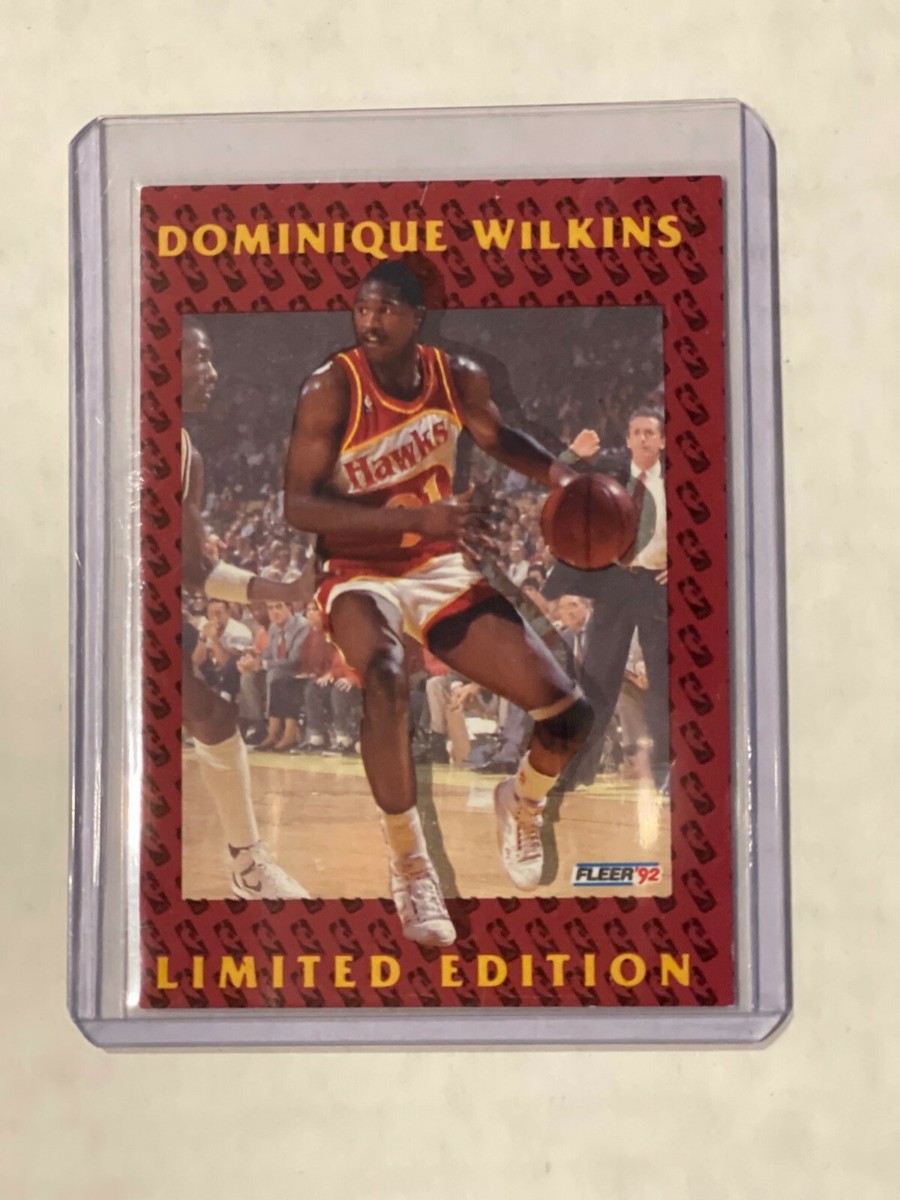 1992 Fleer Dominique Wilkins Limited Edition Basketball Card #5 Atlanta Hawks 1992 Fleer Dominique Wilkins Limited Edition Basketball Card #5 Atlanta Hawks