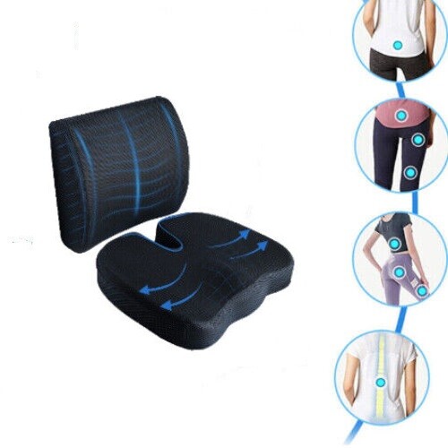 Snons Lumbar Support Cushion Pillow Inflatable Orthopedic Adjustable Chair Car - Picture 3 of 10