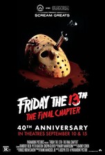 1984 Friday The 13th The Final Chapter Movie Poster 11X17 Crystal Lake Jason   