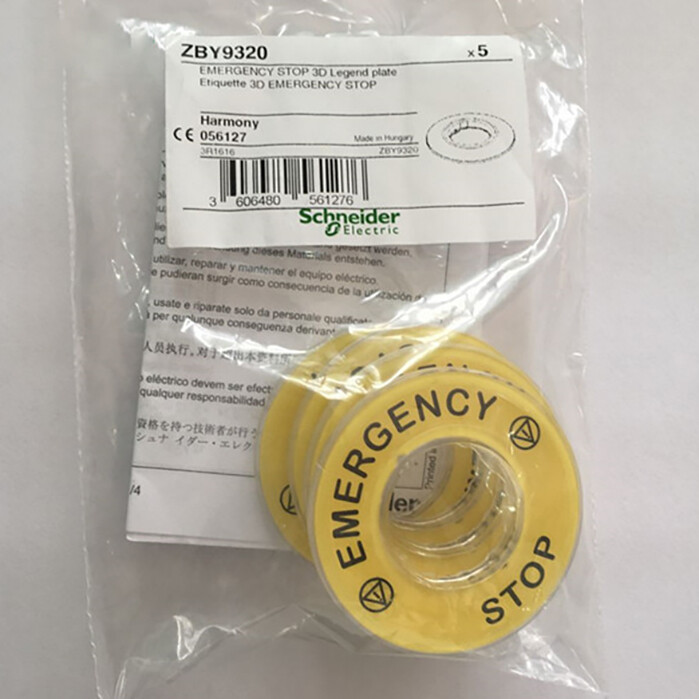 1pcs new ZBY9320 Emergency Stop 3D Legend Plate 22mm | eBay