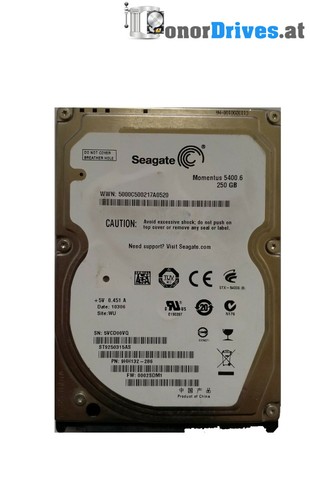 Seagate ST9250315AS - 250 GB - SATA - 9HH132-286 - PCB 100536286 Rev. E*