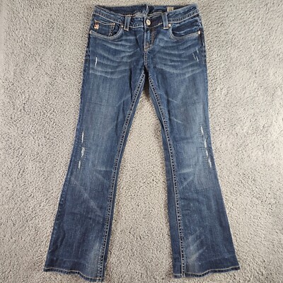 MEK Denim Jeans Womans 31x30* Osaka Boot Cut Stretch Distressed Y2K Low Rise