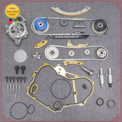Timing Chain Kit VCT Selenoid Actuator Gear Water Pump Fit GM - Foto 3