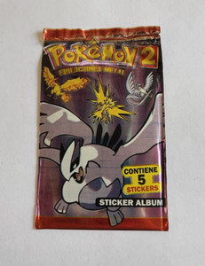 Pokémon 2 Sticker Album! Contiene 5 stickers! Spanish. New! Sealed!