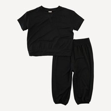 NIB Kate Quinn 6Y Short Sleeve Relaxed Jogger Set Sable Light Weight Bamboo