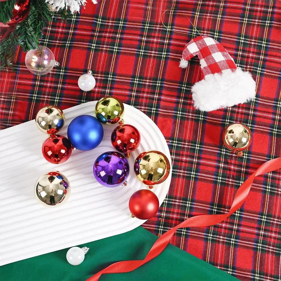 24Pcs 6Cm Christmas Tree Balls Big Christmas Ball Multicolor Ball Decorations Ch - Image 3 of 4
