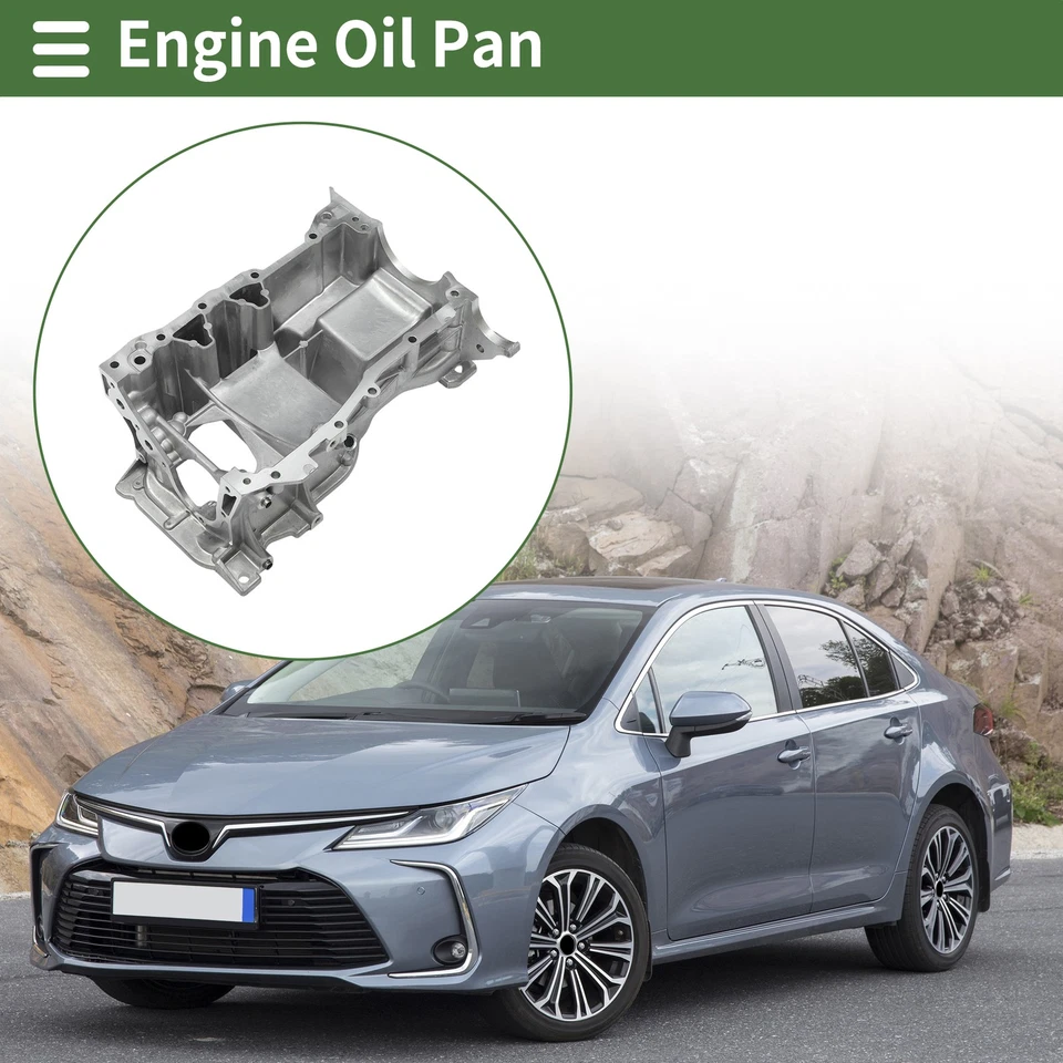 1 Pcs No.1142037010 Engine Oil Pan for Lexus CT200h 1.8L 2011-2017 Aluminum Foto 2 de 4