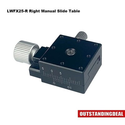 LWFX25-R Right Manual Slide Table 25x25MM 29.4N Load Dovetail Groove ot25 &ex