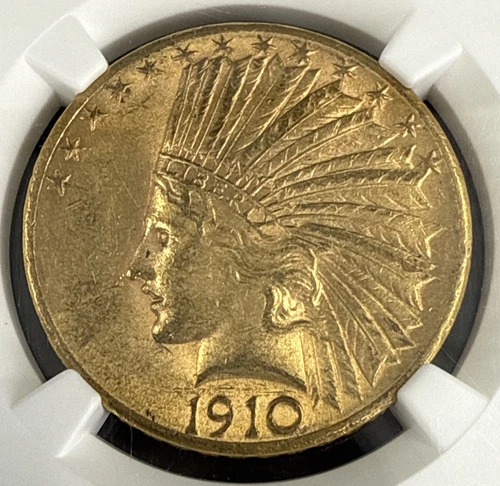 1910-S $10 Gold Indian Eagle Coin | NGC AU 58 | Looks UNC W/ LUSTER | AU58
