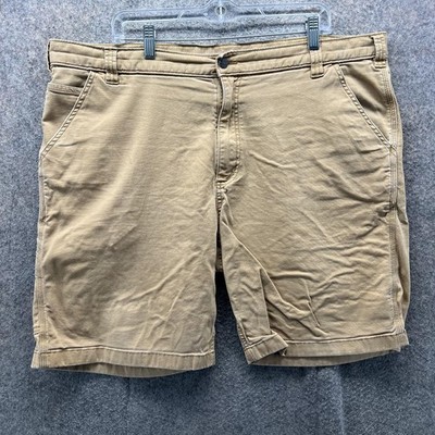 Carhartt Cargo Shorts Mens 42 Beige Rugged Flex Relaxed Fit Canvas Work Utility