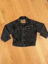 VTG 80s 90s Levi's Orange Tab toddler's denim trucker jacket 74027 size 4T