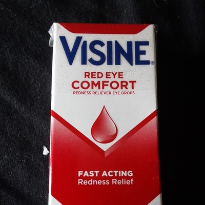 Visine Red Eye Comfort Redness Relief Drops 0.05% Tetrahydrozoline Exp 2028