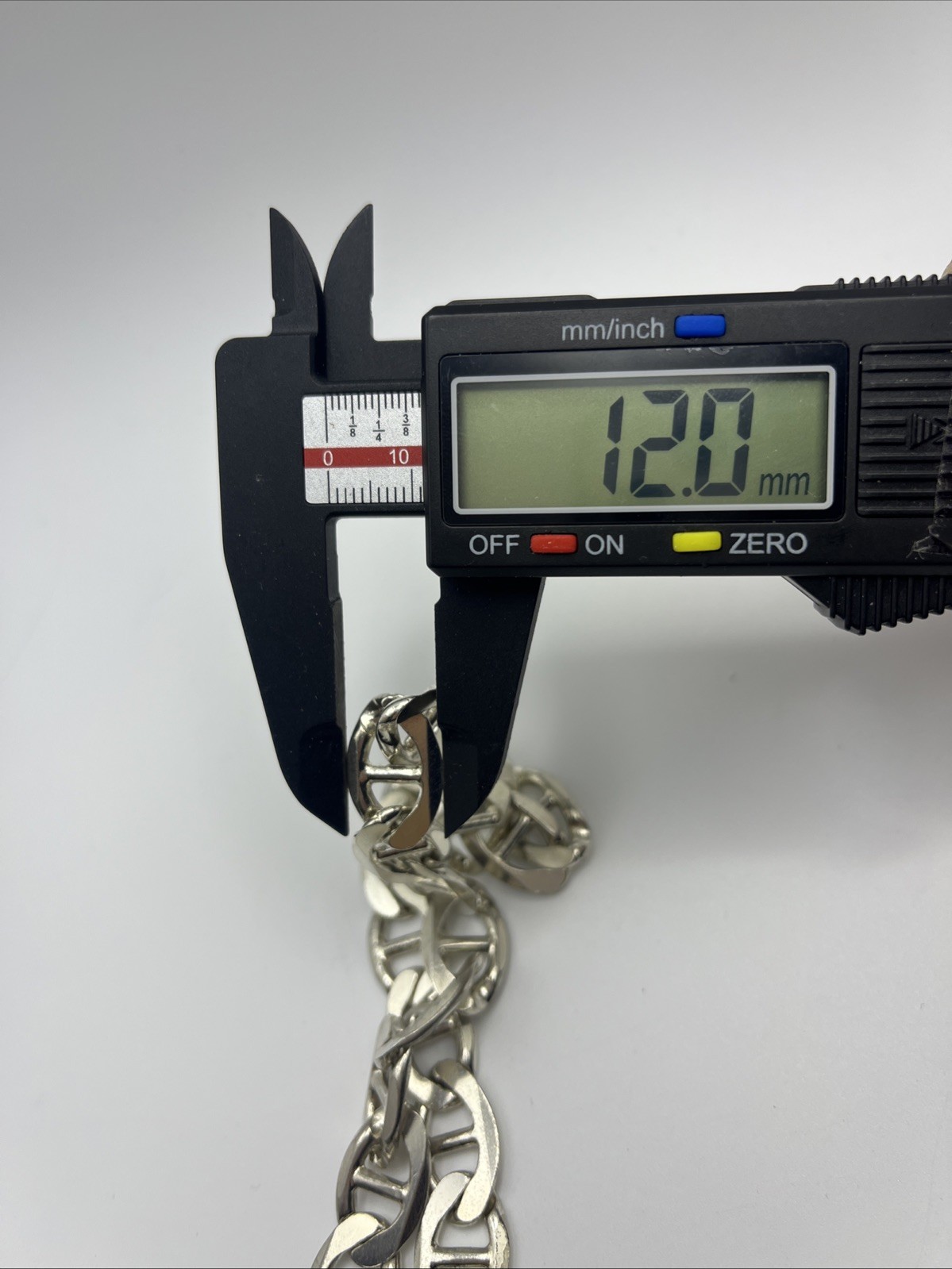 Solid Sterling Silver Gucci Link Chain Heavy-83.5… - image 5